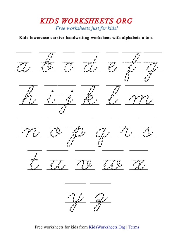 handwriting | tag | Kids Worksheets Org